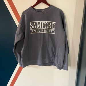 Comfort Colors Gray Blue Samford University Crew Neck Sweater